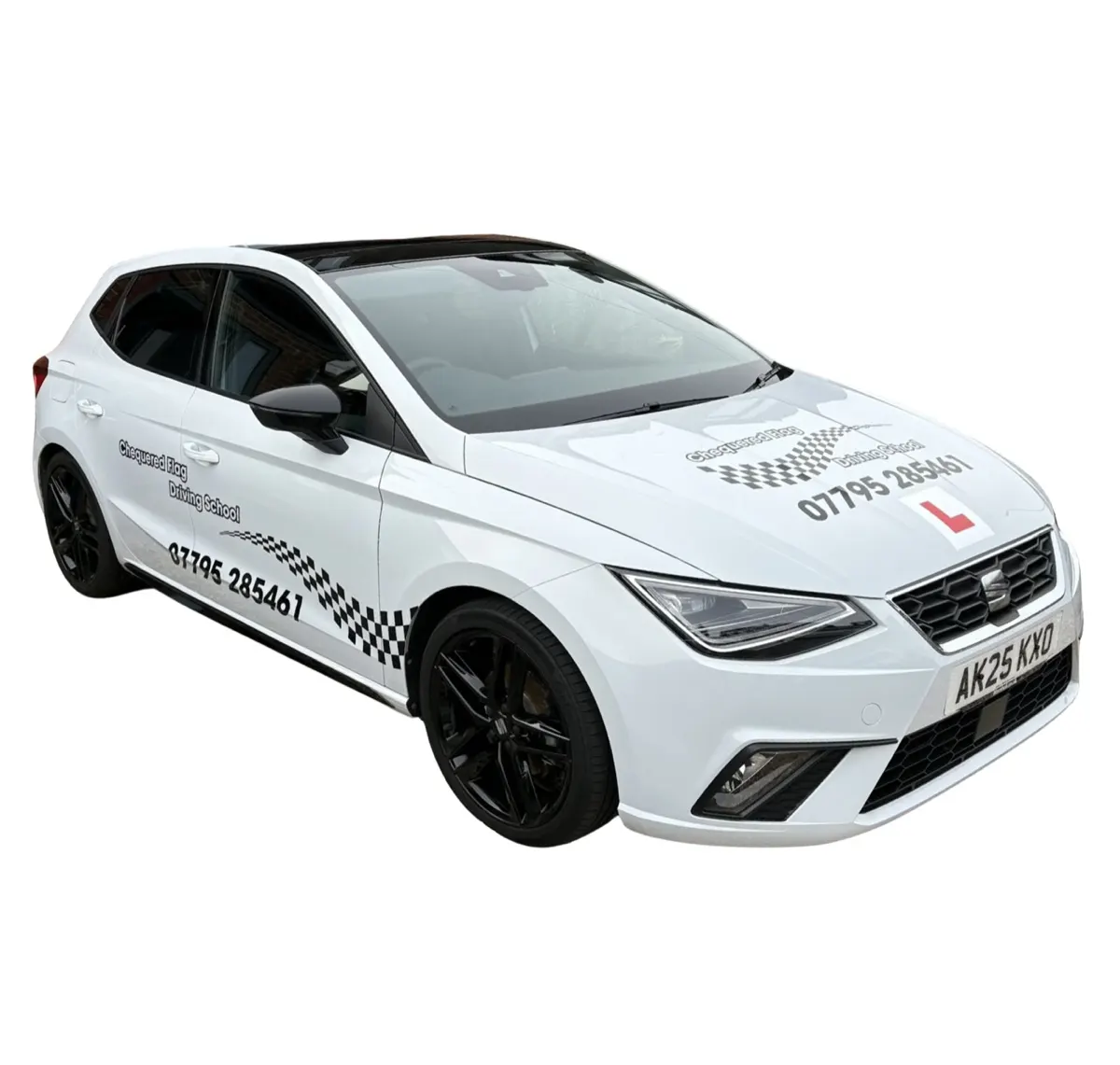 Chequered Flag Driving School dual-controlled tuition car
